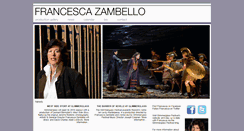 Desktop Screenshot of francescazambello.com